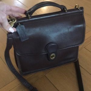 Coach Leather Crossbody Satchel